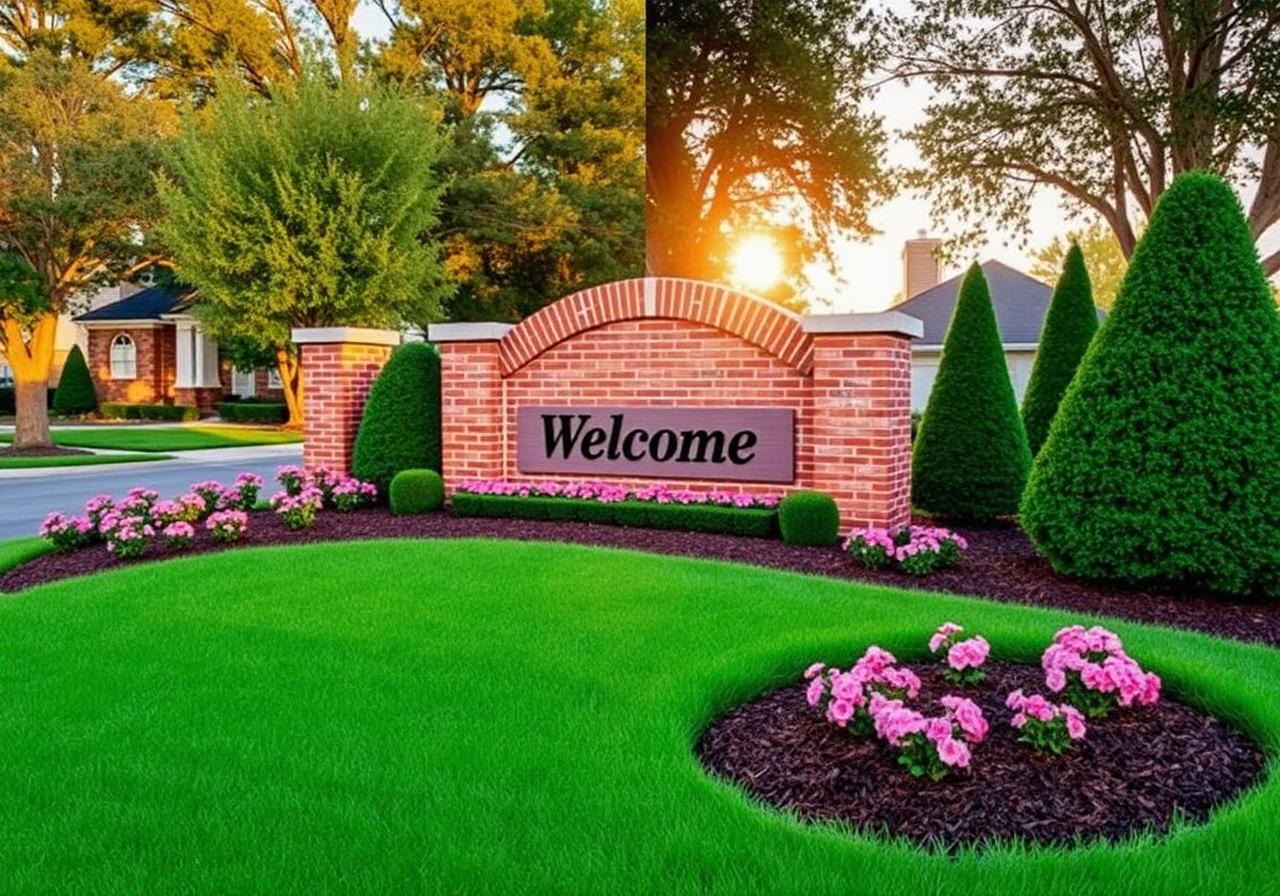 HOA entrance refresh — after