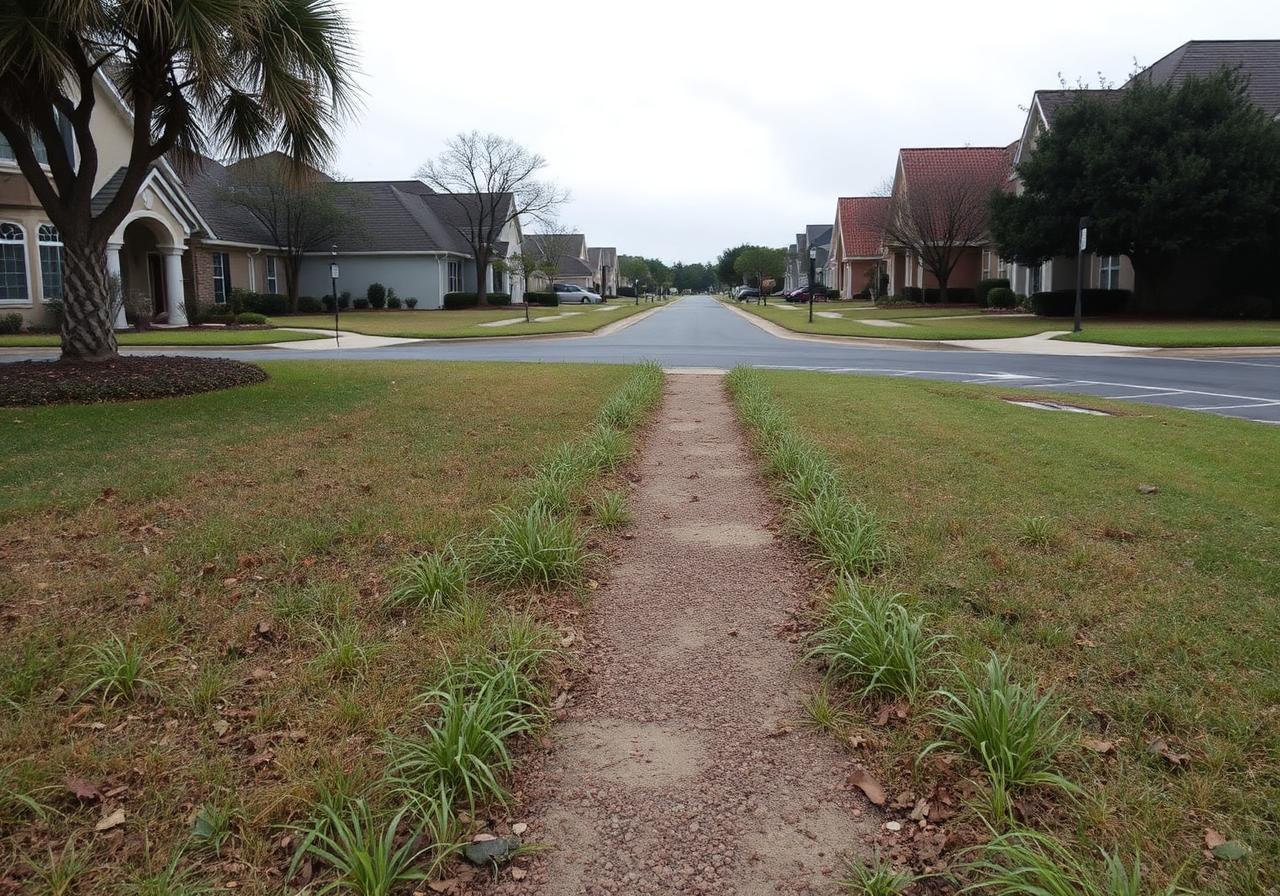 HOA entrance refresh — before